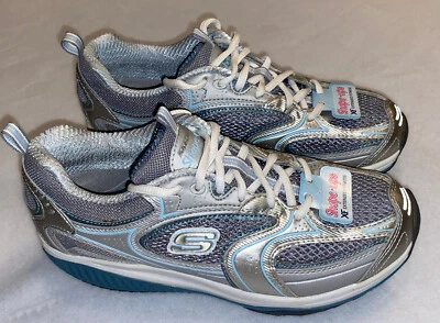 De colección Original Skechers Shape Ups 12320/SLBL Plateado/Azul Para Mujer Talla 7.5 Foto 1 de 4