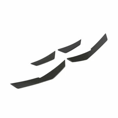 Aletas divisores de parachoques delantero de fibra de carbono real para Audi R8 2 puertas 2016-2018 Foto 1 de 4