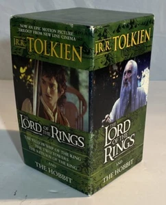 Lord Of The Rings & The Hobbit Box Set 4 Books Paperback J. R. R. Tolkien - Picture 1 of 3