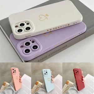 Silicone LUXURY Case Back Cover PLUS For iPhone 14 13 12 Pro Max 11 XR Love Girl - Picture 1 of 17