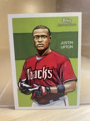 2010 Topps National Chicle National Chicle Back Baseball Card #104 Justin Upton - Image 1 of 2