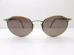 Essence 512 EYEGLASSES FRAMES 52-20-145 Vintage Gold Round Horn Rim TV3 33875 - Picture 1 of 11