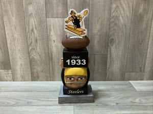 Pittsburgh Steelers Vintage Retro Tiki Totempfahl Garten Statue Männerhöhle Neu - Bild 1 von 6