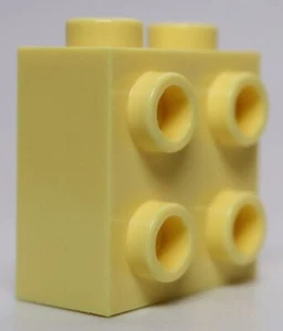 Lego 10x Bright Light Yellow Brick Modified 1 x 2 x 1 2/3 with Studs on Side - Picture 1 of 2