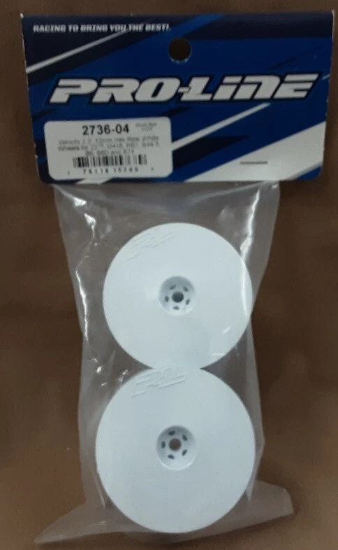 Pro-Line 1/10  Velocity 2.2” Rear 12mm Wheels White #2736-04 proline - Image 1 of 1
