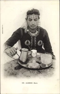 COFFEE-HOUSE, Algeria; French Tunisia; c.1910s; Traditional Folk Costume, MINT - Bild 1 von 2