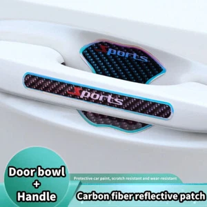 Car Door Handle Bowl Sticker Anti-scratch Protector Film Luminous Sticker Cover - Picture 1 of 13