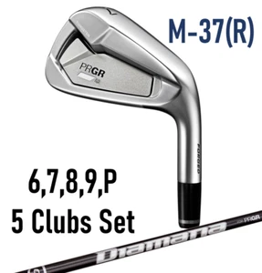 2023 PRGR 02 IRON SET #6-PW DIAMANA GRAPHITE SHAFT M-37 R-FLEX 5 CLUBS SET - Picture 1 of 8