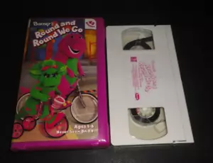 Barney : Barney's Round And Round We Go (VHS, 2002) Purple Dinosaur Kids Rare - Picture 1 of 4