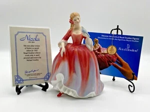 Royal Doulton Porcelain Figurine 1987 Nicola Boxed with Certificate & Booklet - Picture 1 of 12