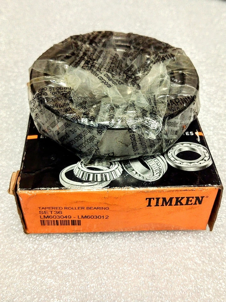 Juego de rodamientos diferenciales Timken SET36 LM603049/LM603012 Foto 1 de 1