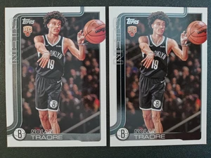 (2) 2025 Topps Nolan Traore RCs # 219 " Brooklyn Nets " - Picture 1 of 2