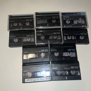 (10) Used Sony Video8 120 Minute Video Tapes Cassettes MP120 - Picture 1 of 4