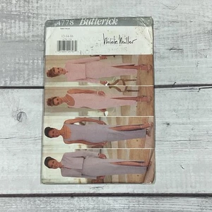 Butterick 4778 Sewing Pattern Sleeveless Dress Jacket Wedding Formal 12-16 UNCUT - Picture 1 of 4