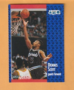Dennis Scott Orlando Magic 1991-92 Fleer Tony's Pizza #10 Georgia Tech - Imagen 1 de 2