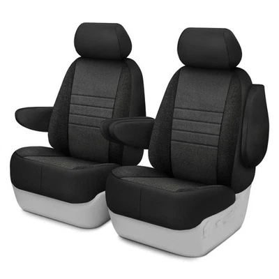 For Chevy Silverado 1500 03-07 Fia Series 1st Row Black & Charcoal Seat Covers Foto 1 de 4