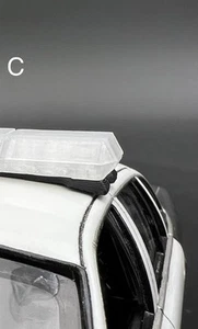 1/24 25 Clear Half Code 3 MX7000 Lightbar W/ Internal Lens Police Sheriff Fire - Picture 1 of 8
