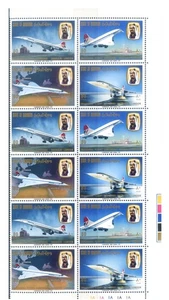 Bahrain. 1976 Concorde Airplane. Block of 3 quarters. - Picture 1 of 1
