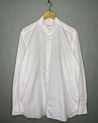 Authentic ZILLI White Band Collar Shirt Size 43/17 100% Cotton RRP $1100 - Image 1 of 4
