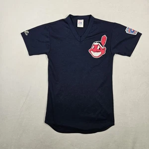 Cleveland Indians Vintage 90s Caricature T-Shirt MLB Baseball Graphic Size S USA - Picture 1 of 10