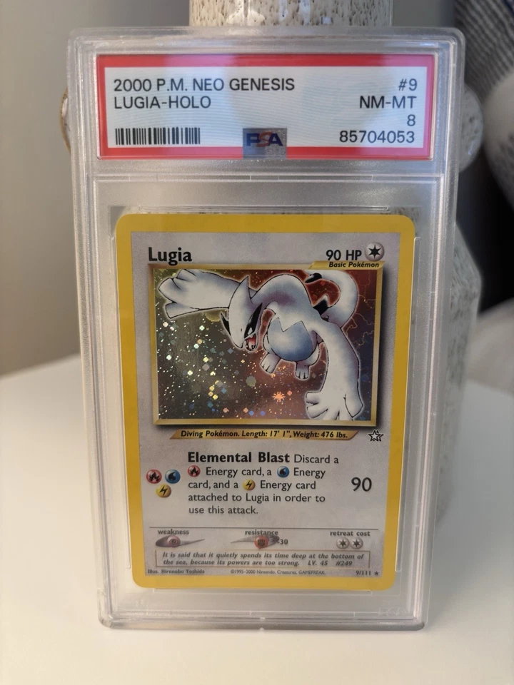 PSA 8 2000 Pokemon Lugia 9/111 Neo Genesis Holo NM/Mint 💎 - Image 1 of 3
