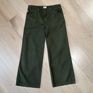 Citizens Of Humanity Paloma Green Utility Pant Wide Leg Women’s 34 - Picture 1 of 9