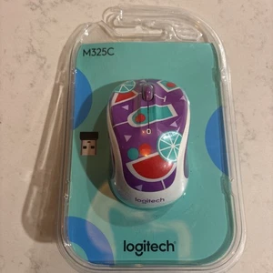 Logitech M325C Wireless Mouse Cocktail Colour Way Brand New - Zdjęcie 1 z 2