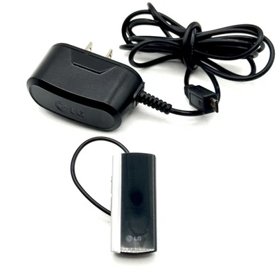 LG Bluetooth Headset HBM-210 Black Universal Wireless Ear Piece With Charger - Image 1 of 4
