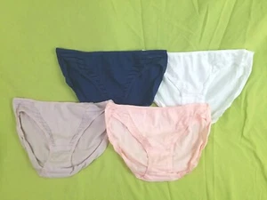 New 4 Pack Fruit of the Loom Womens Size 7 Coolblend Hi-Cut Panties Assorted - Picture 1 of 8