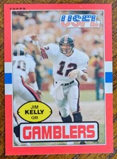 1985 TOPPS USFL JIM KELLY FOOTBALL ROOKIE RC CARD #45 NM READ DESC *YCC*
