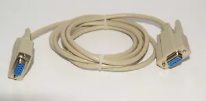 Cable de transferencia de datos DB9 hembra/hembra de 6 pies tiene cableado cruzado módem nulo - Imagen 1 de 5