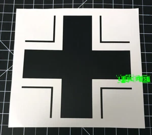PEGATINA DE CALCOMANÍA CRUZ DE HIERRO ALEMANA WEHRMACHT forajido motociclista segunda guerra mundial - Imagen 1 de 3