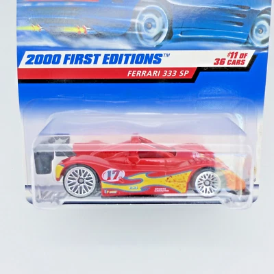 Hot Wheels 2000 First Editions #11 Ferrari 333 SP Red Sports Car - Image 1 of 4