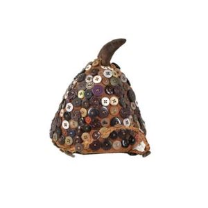 Lega Bwami Society Hat with Buttons Congo - Picture 1 of 3
