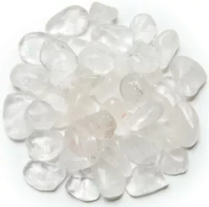 2 lb Crystal Quartz Tumbled Stones - Grade 1 - XSmall - Wire Wrapping Rocks - Picture 1 of 1