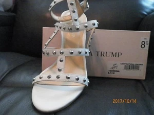 White Ivanka Trump Ankle Belt Sandals - Picture 1 of 1