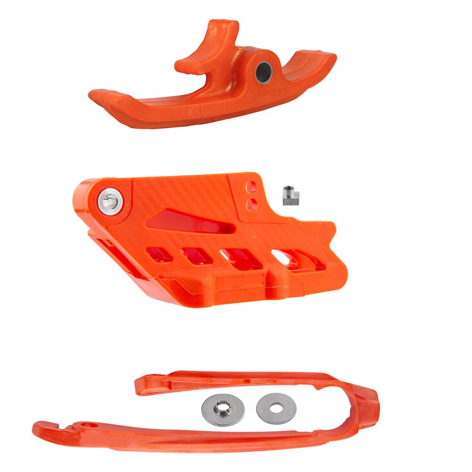 Orange Chain Guide and Slider Kit For KTM 150 250 350 For HUSABERG FE 250 350 - Image 1 of 4