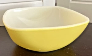Pyrex kleine quadratische gelbe Schalen #410 12 Unzen 1970er Vintage 2er Set USA - Bild 1 von 10