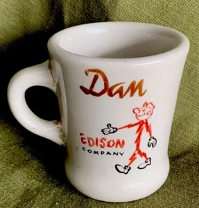 Vintage Restaurant Ware Diner Mug Reddy Kilowatt Edison Electric Company - Picture 1 of 4