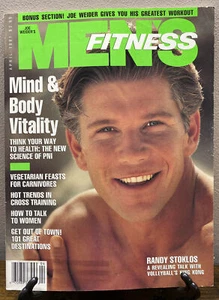 Joe Weider MEN'S FITNESS MAGAZINE April 1991 Vintage Male - Picture 1 of 5