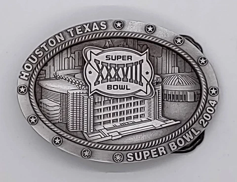 2004 Super Bowl XXXVIII Belt Buckle Cover