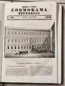 COSMORAMA PITTORICO 1839 PALAZZO MARINO MILANO SPOSALIZIO MARIA RAFFAELLO - Imagen 1 de 1