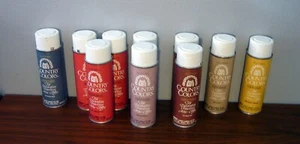 10 Vint 1988 ACCENT Country Color paper label  spray paint can Illinois Bronze - Picture 1 of 6