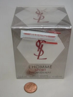 SEALED YSL YVES SAINT LAURENT L'HOMME SPORT EAU de TOILETTE 2oz/60ml SPRAY FULL - Image 1 of 2