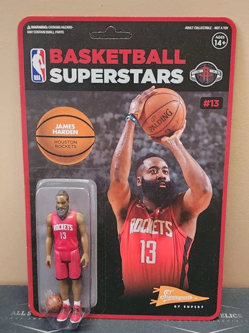 Super7 Reaction NBA Supersports James Harden figure 06009 Cover
