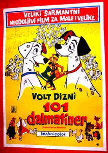 101 DALMATINER 1961 WALT DISNEY TAYLOR GERSON SELTENES EXYU FILMPLAKAT # 2 - Bild 1 von 1