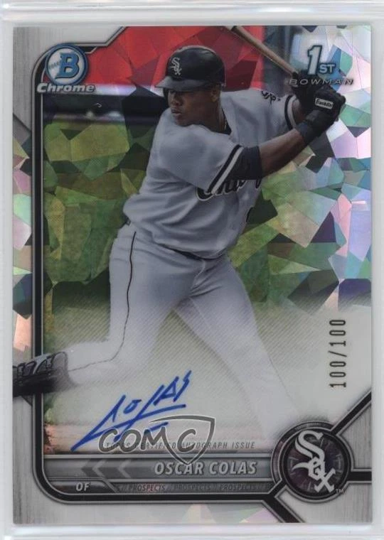 2022 Bowman Chrome Prospect Atomic Refractor /100 Oscar Colas #CPA-OCS Auto