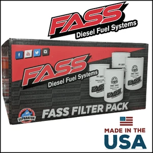 FASS Fuel Filters Lift Pump Filter Pack (2) XWS-3002 & (2) PF-3001 - Picture 1 of 7