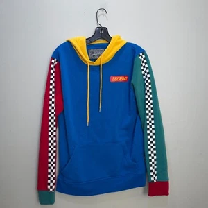 Vintage Brooklyn Clothing Blue Red Yellow Block Racer Legend Sweatshirt Small - Picture 1 of 18
