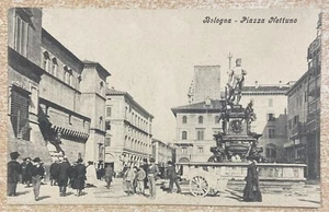 Cartolina - Bologna, Piazza Nettuno. Viaggiata. - Imagen 1 de 2